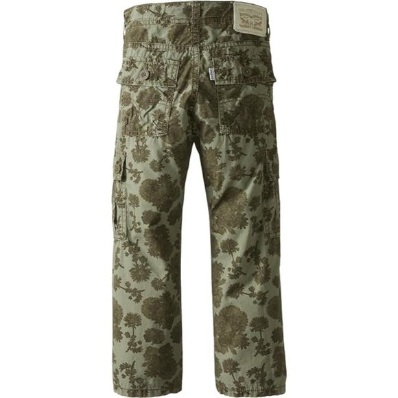 Levi's 511 Boys' Little Slim Fit Cargo Flora Print 7X New - Picture 2 of 8